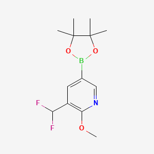 3-(Difluoromethyl)-2-methoxy-5-(4,4,5,5-tetramethyl-1,3,2-dioxaborolan-2-yl)pyridine