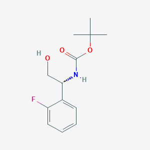 Tert-butyl N-[(1R)-1-(2-fluorophenyl)-2-hydroxy-ethyl]carbamate