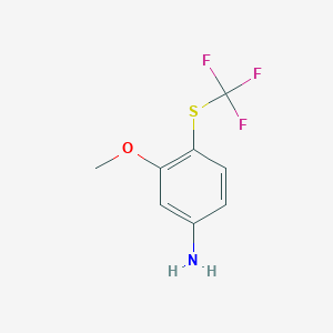 3-Methoxy-4-[(trifluoromethyl)sulfanyl]aniline