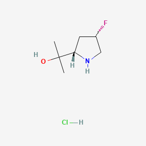 2-[(2S,4S)-4-fluoropyrrolidin-2-yl]propan-2-ol hydrochloride