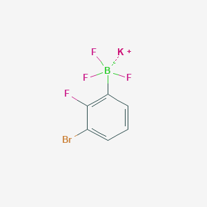 molecular formula C6H3BBrF4K B13465184 Potassium (3-bromo-2-fluorophenyl)trifluoroboranuide 