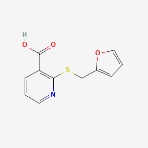 2-{[(Furan-2-yl)methyl]sulfanyl}pyridine-3-carboxylic acid