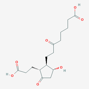 molecular formula C16H24O7 B134653 tetranor-PGEM CAS No. 24769-56-0