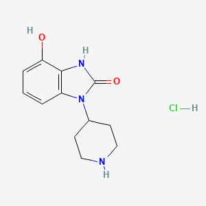 4-hydroxy-1-(piperidin-4-yl)-2,3-dihydro-1H-1,3-benzodiazol-2-one hydrochloride