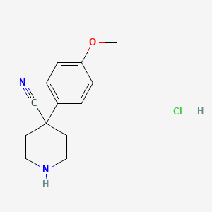 4-(4-Methoxyphenyl)piperidine-4-carbonitrile hydrochloride