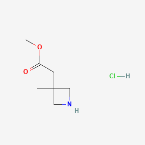 Methyl 2-(3-methylazetidin-3-yl)acetate hydrochloride