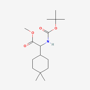 Methyl 2-{[(tert-butoxy)carbonyl]amino}-2-(4,4-dimethylcyclohexyl)acetate