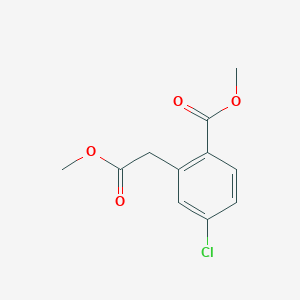 Methyl 4-chloro-2-(2-methoxy-2-oxoethyl)benzoate