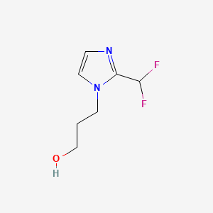 3-[2-(difluoromethyl)-1H-imidazol-1-yl]propan-1-ol