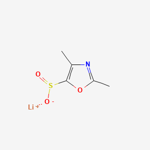 Lithium(1+) dimethyl-1,3-oxazole-5-sulfinate