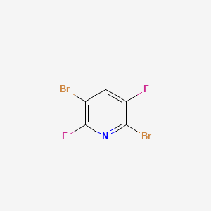 molecular formula C5HBr2F2N B13465402 2,5-Dibromo-3,6-difluoropyridine 