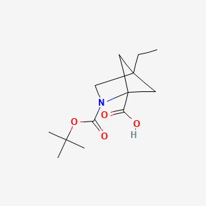 2-[(Tert-butoxy)carbonyl]-4-ethyl-2-azabicyclo[2.1.1]hexane-1-carboxylicacid