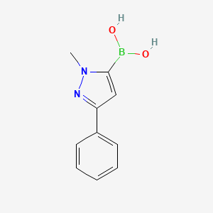 (1-methyl-3-phenyl-1H-pyrazol-5-yl)boronic acid