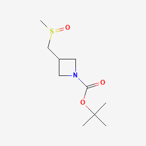 molecular formula C10H19NO3S B13465477 Tert-butyl 3-(methanesulfinylmethyl)azetidine-1-carboxylate 