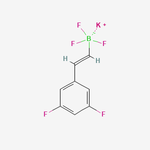 molecular formula C8H5BF5K B13465489 Potassium (E)-(3,5-difluorostyryl)trifluoroborate 