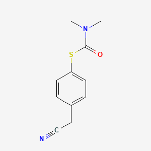 1-{[4-(cyanomethyl)phenyl]sulfanyl}-N,N-dimethylformamide