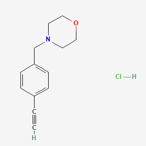 4-[(4-Ethynylphenyl)methyl]morpholine hydrochloride