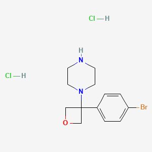 1-[3-(4-Bromophenyl)oxetan-3-yl]piperazine dihydrochloride