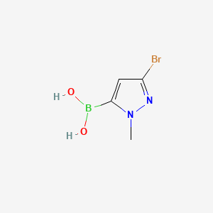 (3-bromo-1-methyl-1H-pyrazol-5-yl)boronic acid