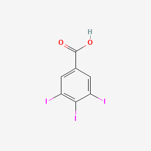 molecular formula C7H3I3O2 B1346575 3,4,5-Triiodobenzoic acid CAS No. 2338-20-7