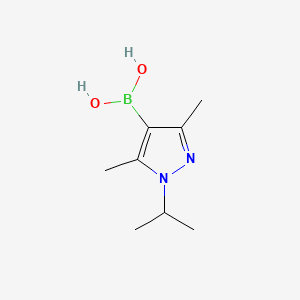 molecular formula C8H15BN2O2 B13465772 (1-Isopropyl-3,5-dimethyl-1H-pyrazol-4-yl)boronic acid 