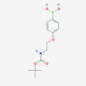 (4-(2-((tert-Butoxycarbonyl)amino)ethoxy)phenyl)boronic acid