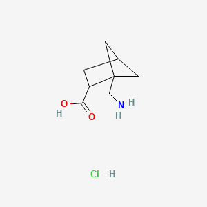 1-(Aminomethyl)bicyclo[2.1.1]hexane-2-carboxylic acid hydrochloride