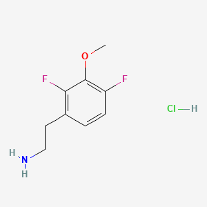 molecular formula C9H12ClF2NO B13465801 2-(2,4-Difluoro-3-methoxyphenyl)ethan-1-amine hydrochloride 