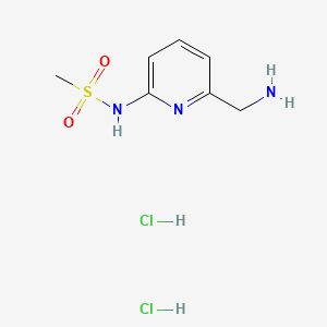 N-[6-(aminomethyl)pyridin-2-yl]methanesulfonamide dihydrochloride