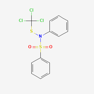 molecular formula C13H10Cl3NO2S2 B1346583 N-苯基-N-((三氯甲基)硫代)苯磺酰胺 CAS No. 2280-49-1