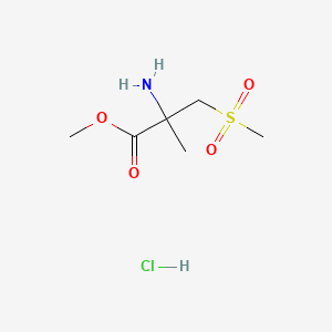 Methyl 2-amino-3-methanesulfonyl-2-methylpropanoate hydrochloride