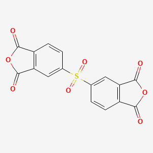 molecular formula C16H6O8S B1346587 1,3-苯并呋喃二酮，5,5'-磺酰基双- CAS No. 2540-99-0
