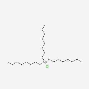 molecular formula C24H51ClSn B1346589 三辛基锡氯化物 CAS No. 2587-76-0