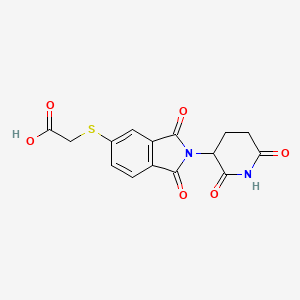 2-{[2-(2,6-dioxopiperidin-3-yl)-1,3-dioxo-2,3-dihydro-1H-isoindol-5-yl]sulfanyl}acetic acid