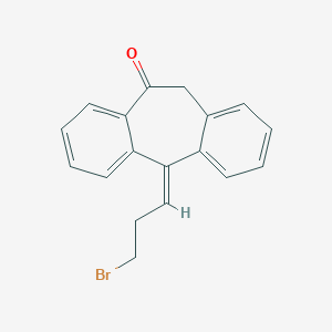 molecular formula C18H15BrO B134659 (5Z)-5-(3-溴丙基亚甲基)-5,11-二氢-10H-二苯并[a,d]环庚烯-10-酮 CAS No. 156458-92-3