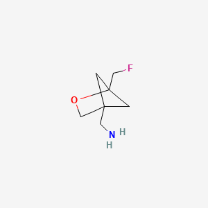 molecular formula C7H12FNO B13465912 (1-(Fluoromethyl)-2-oxabicyclo[2.1.1]hexan-4-yl)methanamine 