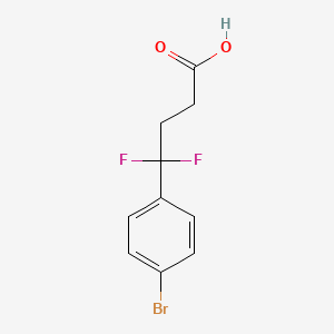 molecular formula C10H9BrF2O2 B13465933 4-(4-Bromophenyl)-4,4-difluorobutanoic acid 