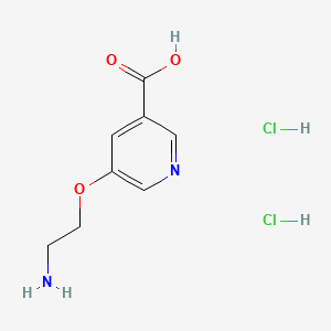 5-(2-Aminoethoxy)pyridine-3-carboxylicaciddihydrochloride