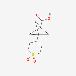 3-(1,1-Dioxo-1lambda6-thian-4-yl)bicyclo[1.1.1]pentane-1-carboxylic acid