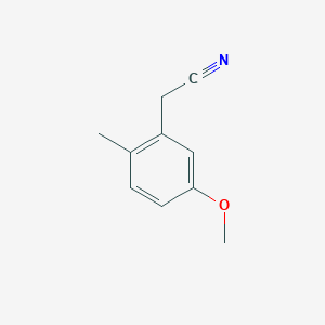 molecular formula C10H11NO B13466067 2-(5-Methoxy-2-methylphenyl)acetonitrile 