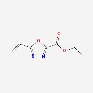 molecular formula C7H8N2O3 B13466139 Ethyl 5-ethenyl-1,3,4-oxadiazole-2-carboxylate 