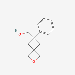 molecular formula C13H16O2 B13466153 (6-Phenyl-2-oxaspiro[3.3]heptan-6-yl)methanol 