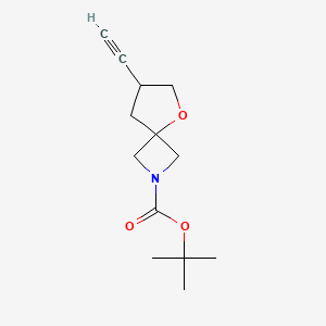 molecular formula C13H19NO3 B13466212 Tert-butyl 7-ethynyl-5-oxa-2-azaspiro[3.4]octane-2-carboxylate 