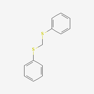 molecular formula C13H12S2 B1346630 Bis(phenylthio)methane CAS No. 3561-67-9