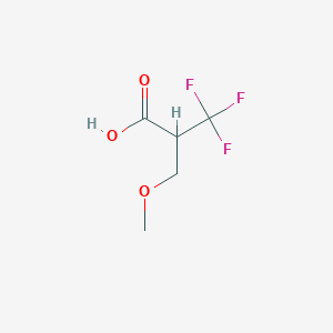 molecular formula C5H7F3O3 B13466305 3,3,3-Trifluoro-2-(methoxymethyl)propanoic acid CAS No. 1702501-10-7