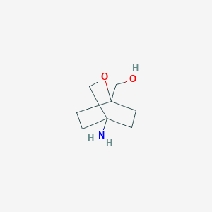 molecular formula C8H15NO2 B13466449 (4-Amino-2-oxabicyclo[2.2.2]octan-1-yl)methanol 