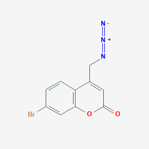 molecular formula C10H6BrN3O2 B13466483 4-(azidomethyl)-7-bromo-2H-chromen-2-one 