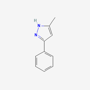 molecular formula C10H10N2 B1346654 3-甲基-5-苯基-1H-吡唑 CAS No. 3347-62-4