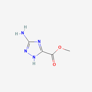 molecular formula C4H6N4O2 B1346684 5-氨基-1H-1,2,4-三唑-3-羧酸甲酯 CAS No. 3641-14-3