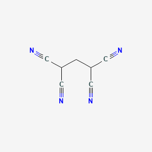 molecular formula C7H4N4 B1346686 1,1,3,3-丙烷四腈 CAS No. 3695-98-5
